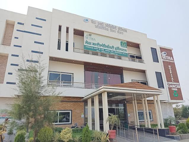 Setha Hospital in Bhopal — client site with 14 trained Supercare housekeeping and facility management staff deployed